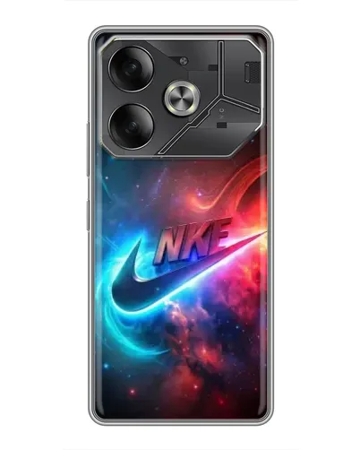 Чехол для Nothing Phone (4a) Pro с картинкой «Огненный логотип Nike»