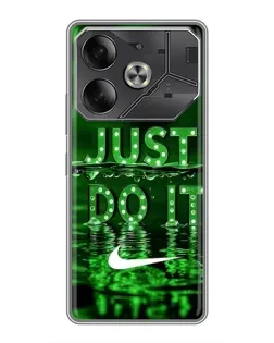 Чехол для Nothing Phone (4a) Pro с картинкой «Зеленый неоновый Nike»