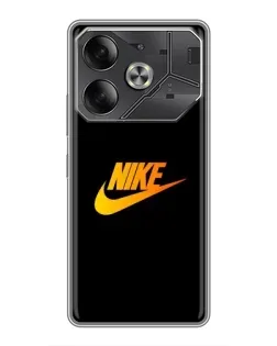 Чехол для Nothing Phone (4a) Pro с картинкой «Золотой логотип Nike»