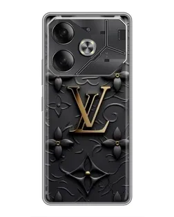 Чехол для Nothing Phone (4a) Pro с картинкой «Кожаная текстура LV»