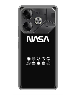 Чехол для Nothing Phone (4a) Pro с картинкой «NASA — технический принт»