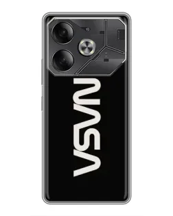 Чехол для Nothing Phone (4a) Pro с картинкой «NASA — вертикальный логотип»