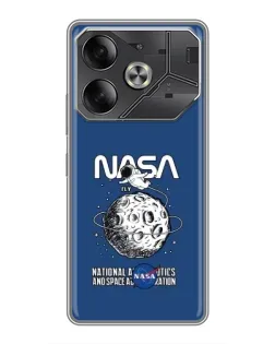 Чехол для Nothing Phone (4a) Pro с картинкой «NASA — лунная миссия»