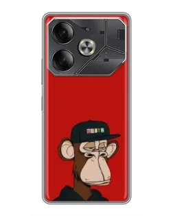 Чохол для Nothing Phone (4a) Pro з картинкою «Bored Ape — червоний фон» Чохол для Nothing Phone (4a) Pro з картинкою «Bored Ape — червоний фон»