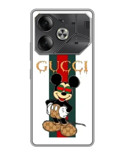 Чехол для Nothing Phone (4a) Pro с картинкой «Микки Маус Gucci — полосы»