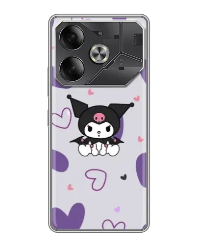 Чехол для Nothing Phone (4a) Pro с картинкой «Kuromi и лавандовые сердца»