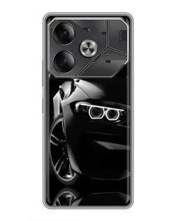Чехол для Nothing Phone (4a) Pro с картинкой «Черная BMW — профиль»