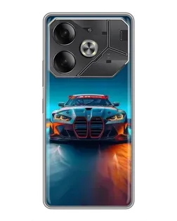 Чехол для Nothing Phone (4a) Pro с картинкой «BMW — огни неона»
