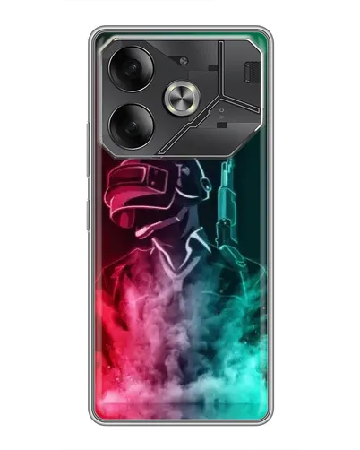 Чехол для Nothing Phone (4a) Pro с картинкой «PUBG — огненный воин» Чехол для Nothing Phone (4a) Pro с картинкой «PUBG — огненный воин»