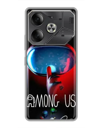 Чехол для Nothing Phone (4a) Pro с картинкой «Красный импостер — макро» Чехол для Nothing Phone (4a) Pro с картинкой «Красный импостер — макро»