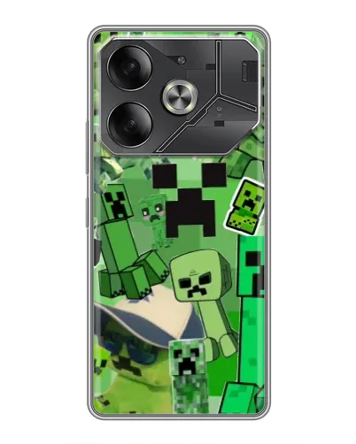 Чехол для Nothing Phone (4a) Pro с картинкой «Криперы Minecraft»