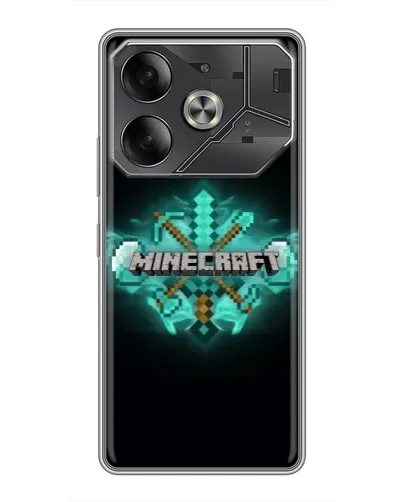 Чехол для Nothing Phone (4a) Pro с картинкой «Minecraft Diamond лого»