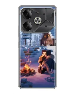 Чохол для Nothing Phone (4a) Pro з картинкою «Зимовий Minecraft» Чохол для Nothing Phone (4a) Pro з картинкою «Зимовий Minecraft»