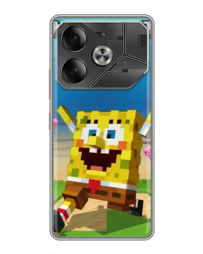 Чехол для Nothing Phone (4a) Pro с картинкой «Губка Боб Minecraft» Чехол для Nothing Phone (4a) Pro с картинкой «Губка Боб Minecraft»