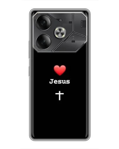 Чехол для Nothing Phone (4a) Pro с картинкой «Сердце - Jesus»