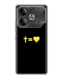 Чехол для Nothing Phone (4a) Pro с картинкой «Сердце и Крест»