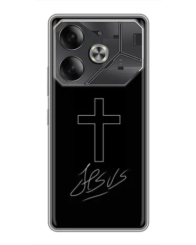 Чохол для Nothing Phone (4a) Pro з картинкою «Графічний хрест Jesus» Чохол для Nothing Phone (4a) Pro з картинкою «Графічний хрест Jesus»