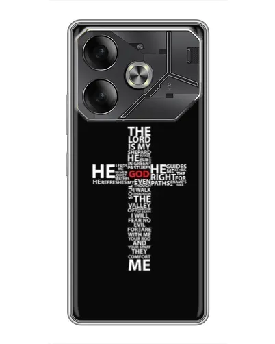 Чохол для Nothing Phone (4a) Pro з картинкою «Текстовий хрест» Чохол для Nothing Phone (4a) Pro з картинкою «Текстовий хрест»
