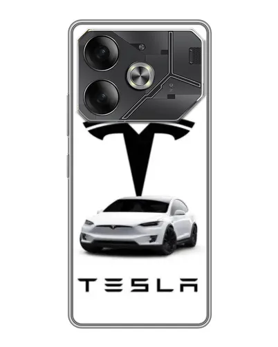 Чехол для Nothing Phone (4a) Pro с картинкой «Tesla White Style»