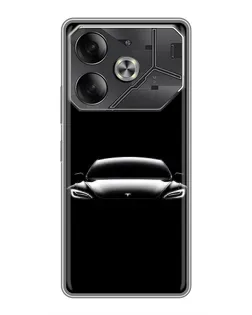 Чехол для Nothing Phone (4a) Pro с картинкой «Фары Tesla Night»