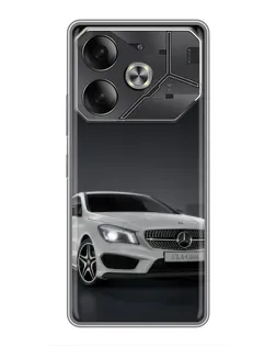 Чехол для Nothing Phone (4a) Pro с картинкой «Mercedes AMG GT Silver»