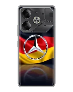 Чехол для Nothing Phone (4a) Pro с картинкой «Mercedes — флаг Германии»
