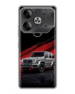Чехол для Nothing Phone (4a) Pro с картинкой «Mercedes G-Class красный»