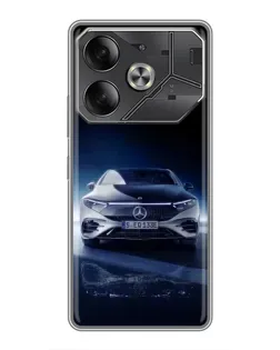 Чехол для Nothing Phone (4a) Pro с картинкой «Ночной Mercedes EQ»