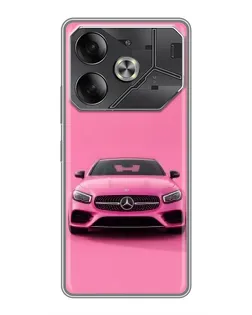 Чехол для Nothing Phone (4a) Pro с картинкой «Розовый Mercedes AMG»