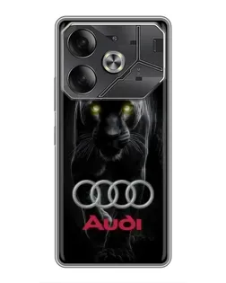Чехол для Nothing Phone (4a) Pro с картинкой «Пантера и Audi» Чехол для Nothing Phone (4a) Pro с картинкой «Пантера и Audi»