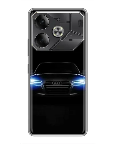 Чехол для Nothing Phone (4a) Pro с картинкой «Audi в неоне»