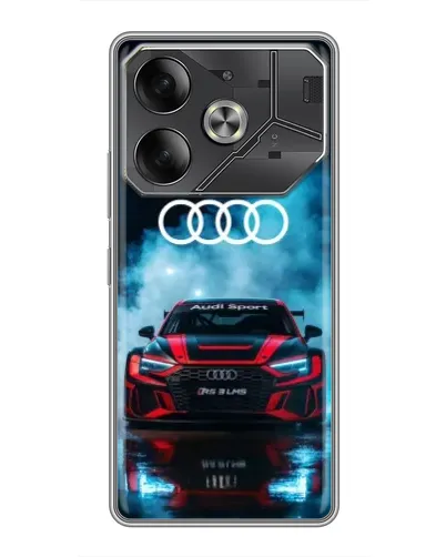 Чехол для Nothing Phone (4a) Pro с картинкой «Audi Sport — неон»