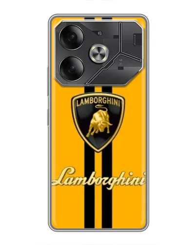 Чехол для Nothing Phone (4a) Pro с картинкой «Lamborghini Stripe желтый»