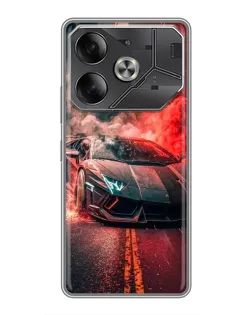 Чехол для Nothing Phone (4a) Pro с картинкой «Lamborghini красный дым»