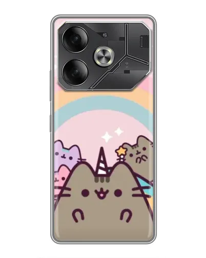 Чехол для Nothing Phone (4a) Pro с картинкой «Единорог Pusheen» Чехол для Nothing Phone (4a) Pro с картинкой «Единорог Pusheen»