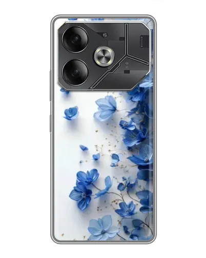 Чехол для Nothing Phone (4a) Pro с картинкой «Голубой цветочный каскад»