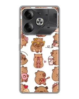 Чехол для Nothing Phone (4a) Pro с картинкой «Стикерпак с капибарами» Чехол для Nothing Phone (4a) Pro с картинкой «Стикерпак с капибарами»