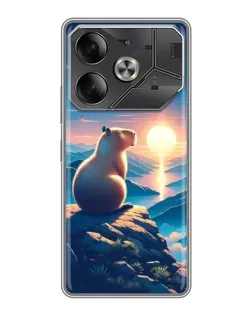 Чехол для Nothing Phone (4a) Pro с картинкой «Закат солнца с капибарой» Чехол для Nothing Phone (4a) Pro с картинкой «Закат солнца с капибарой»