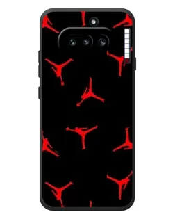 Чехол для Nothing Phone (4a) с картинкой «Jordan Red Pattern» Чехол для Nothing Phone (4a) с картинкой «Jordan Red Pattern»