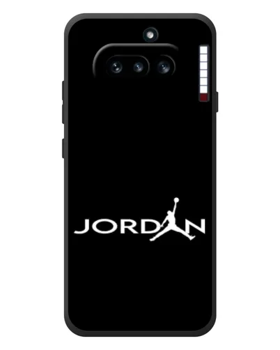 Чехол для Nothing Phone (4a) с картинкой «Jordan White Logo»