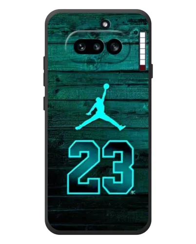 Чехол для Nothing Phone (4a) с картинкой «Jordan Cyan 23»