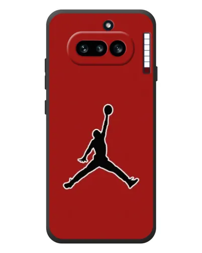 Чехол для Nothing Phone (4a) с картинкой «Jordan Red Back»