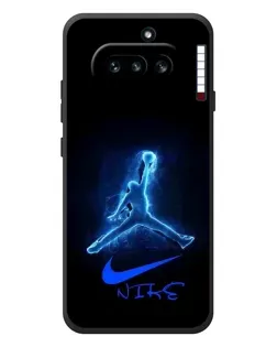 Чохол для Nothing Phone (4a) з картинкою «Jordan Neon Blue»