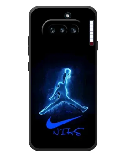 Чехол для Nothing Phone (4a) с картинкой «Jordan Neon Blue»