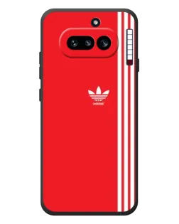 Чохол для Nothing Phone (4a) з картинкою «Червоний мінімалізм Adidas»