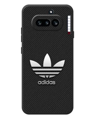 Чохол для Nothing Phone (4a) з картинкою «Adidas Карбонова текстура»