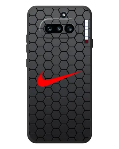 Чехол для Nothing Phone (4a) с картинкой «Nike — карбоновая сетка»