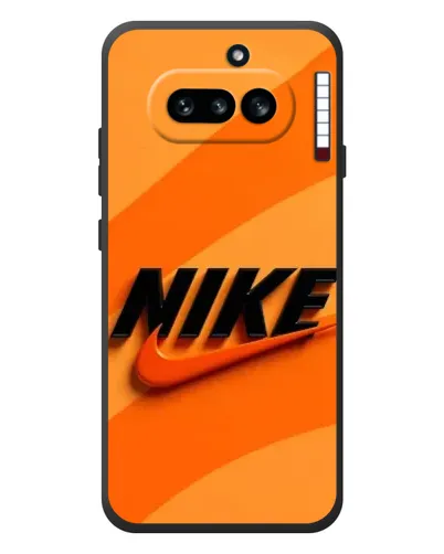 Чехол для Nothing Phone (4a) с картинкой «Оранжевый драйв Nike»