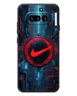 Чехол для Nothing Phone (4a) с картинкой «Техногенный стиль Nike»