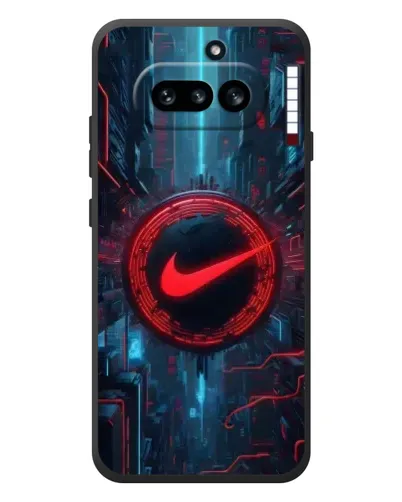 Чехол для Nothing Phone (4a) с картинкой «Техногенный стиль Nike»